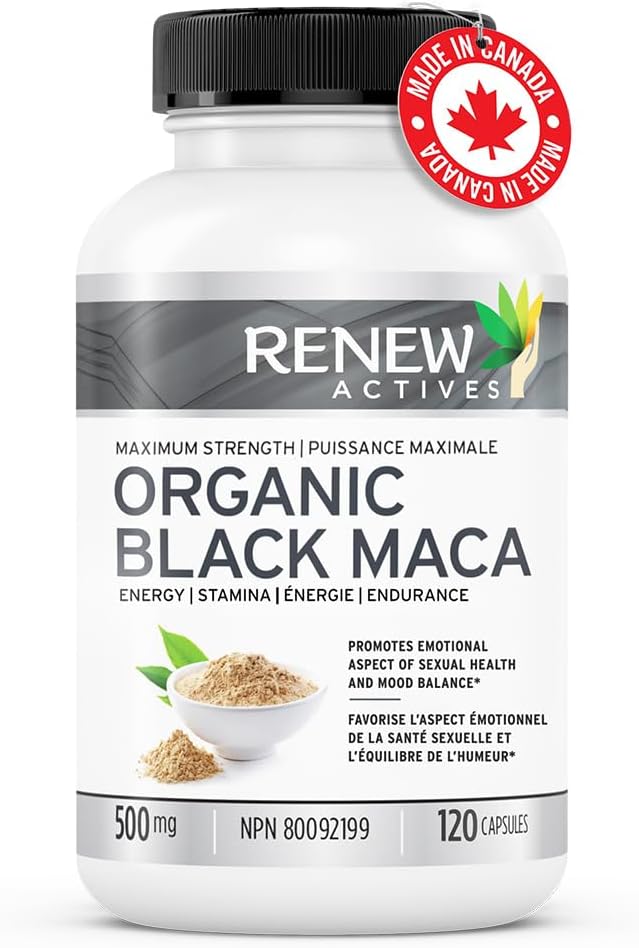 Black MACA Dietary Supplement Pills 1000mg - Gelatinized Peruvian Black Maca Root Powder