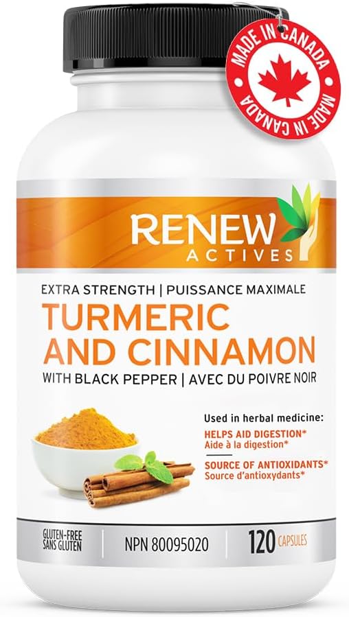 Renew Actives Turmeric Cinnamon Anti Inflammatory Supplement