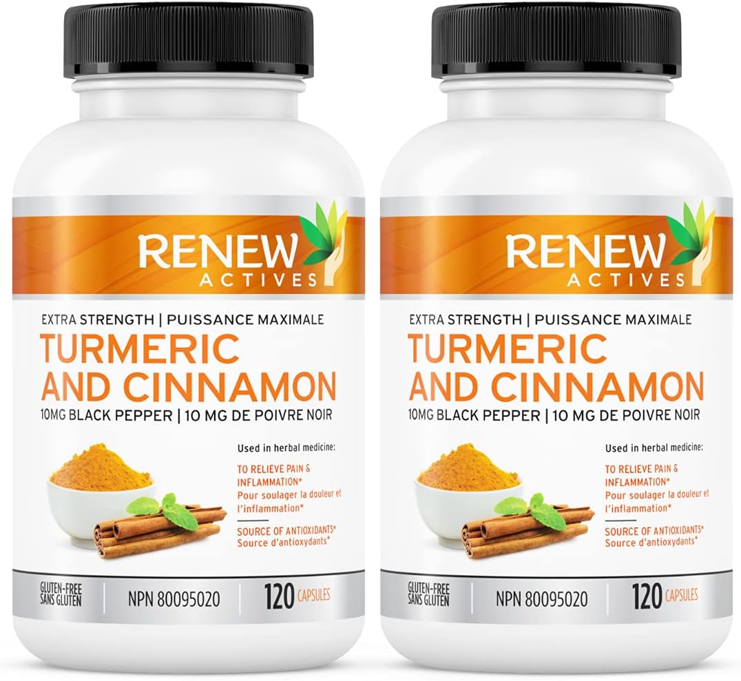 Renew Actives Turmeric Cinnamon Anti Inflammatory Supplement