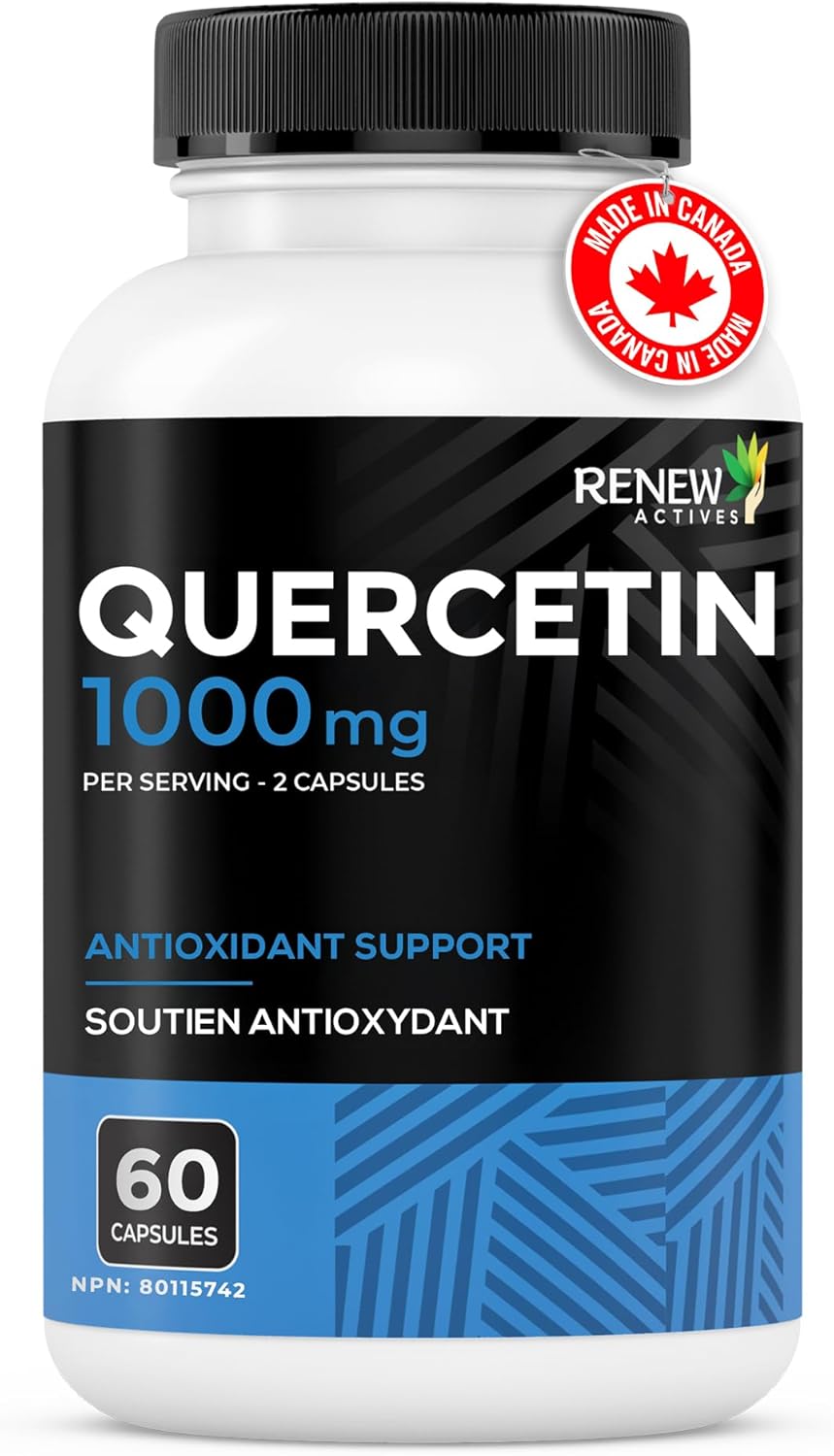 Renew Actives Quercetin 500mg, 60 Capsules, Natural Bioflavonoid Antioxidant