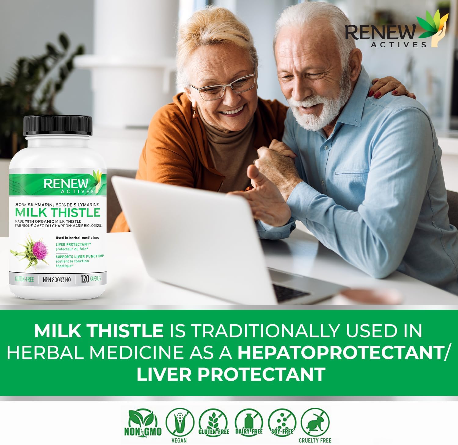 Renew Actives Milk Thistle 175mg  - 120 Capsules
