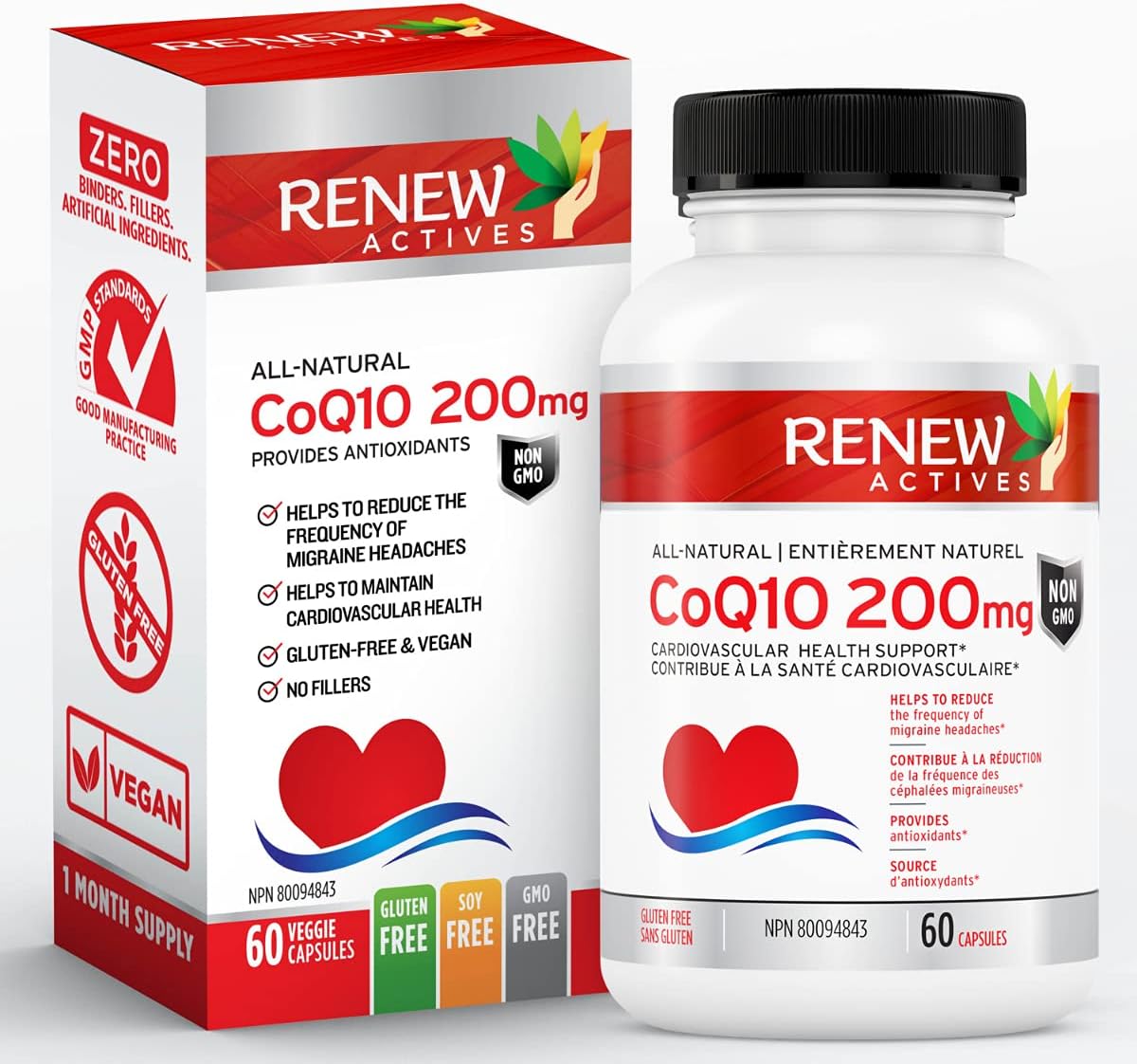 Renew Actives CoQ10 Ubiquinone Supplement: 200 Mg Daily Dose