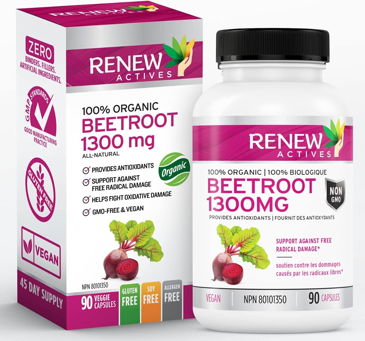 Renew Actives Organic Beetroot Supplement 1300mg