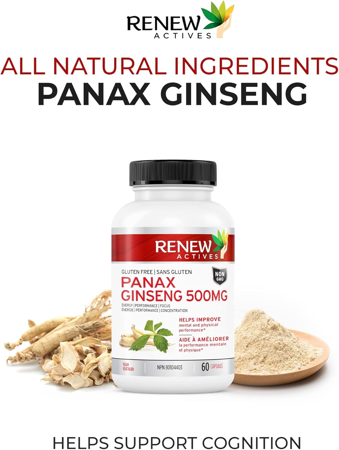 Renew Actives Panax Ginseng 500 mg