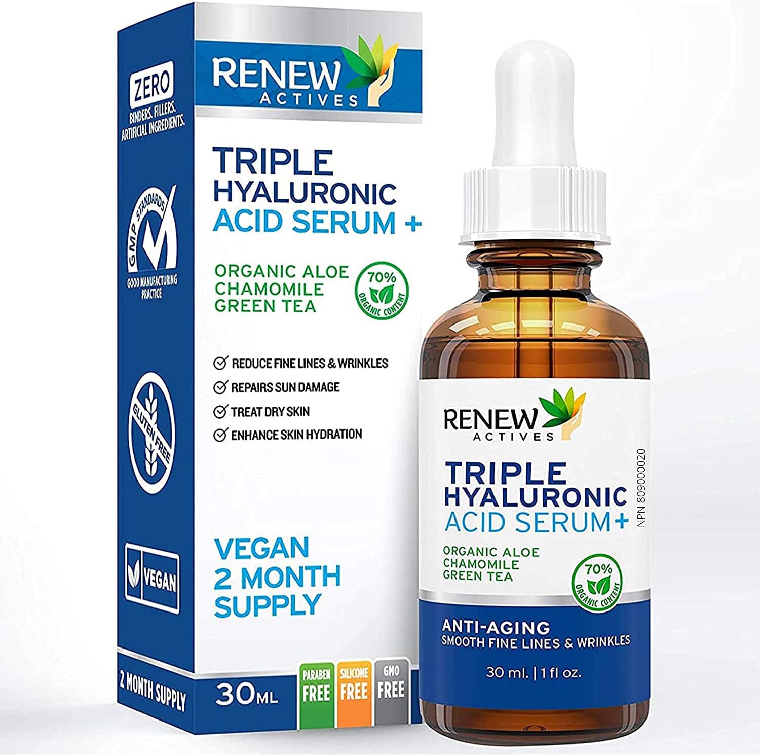 Renew Actives Hyaluronic Acid Serum for Face 30 mL / 1 Fl Oz