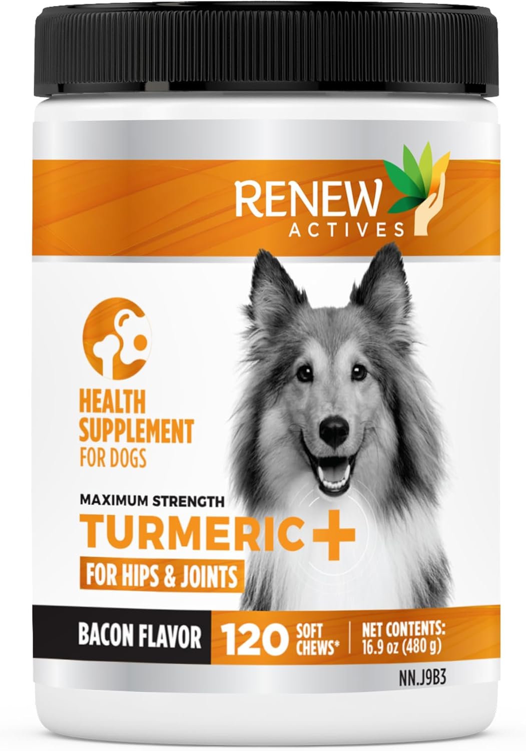 Renew Actives Dog Joint Pain Support Supplement, 120 Capsules