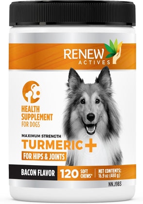 Renew Actives Dog Joint Pain Support Supplement, 120 Capsules