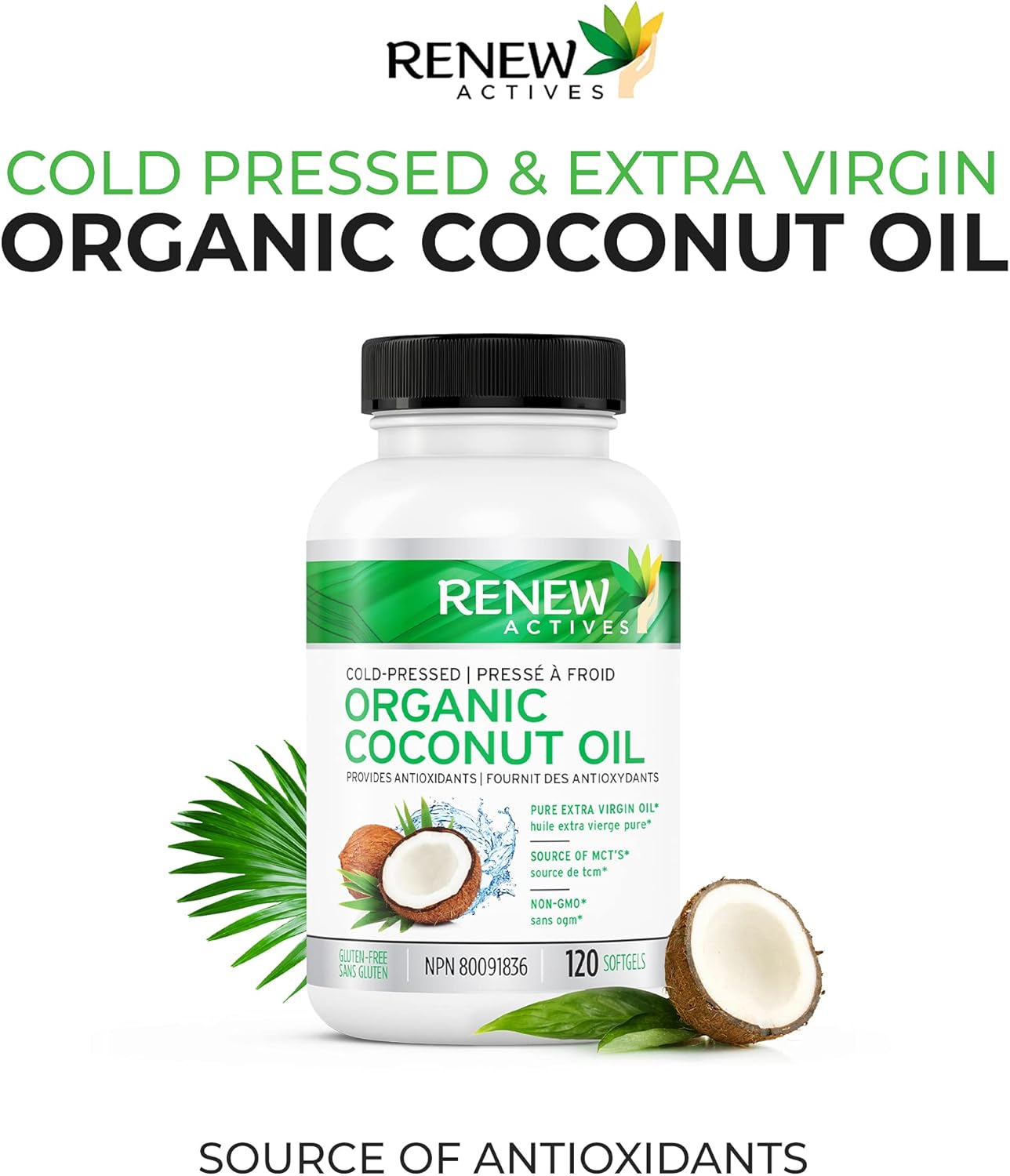 Coconut Oil Capsules for Hair Growth, Radiant Skin & Weight Loss
