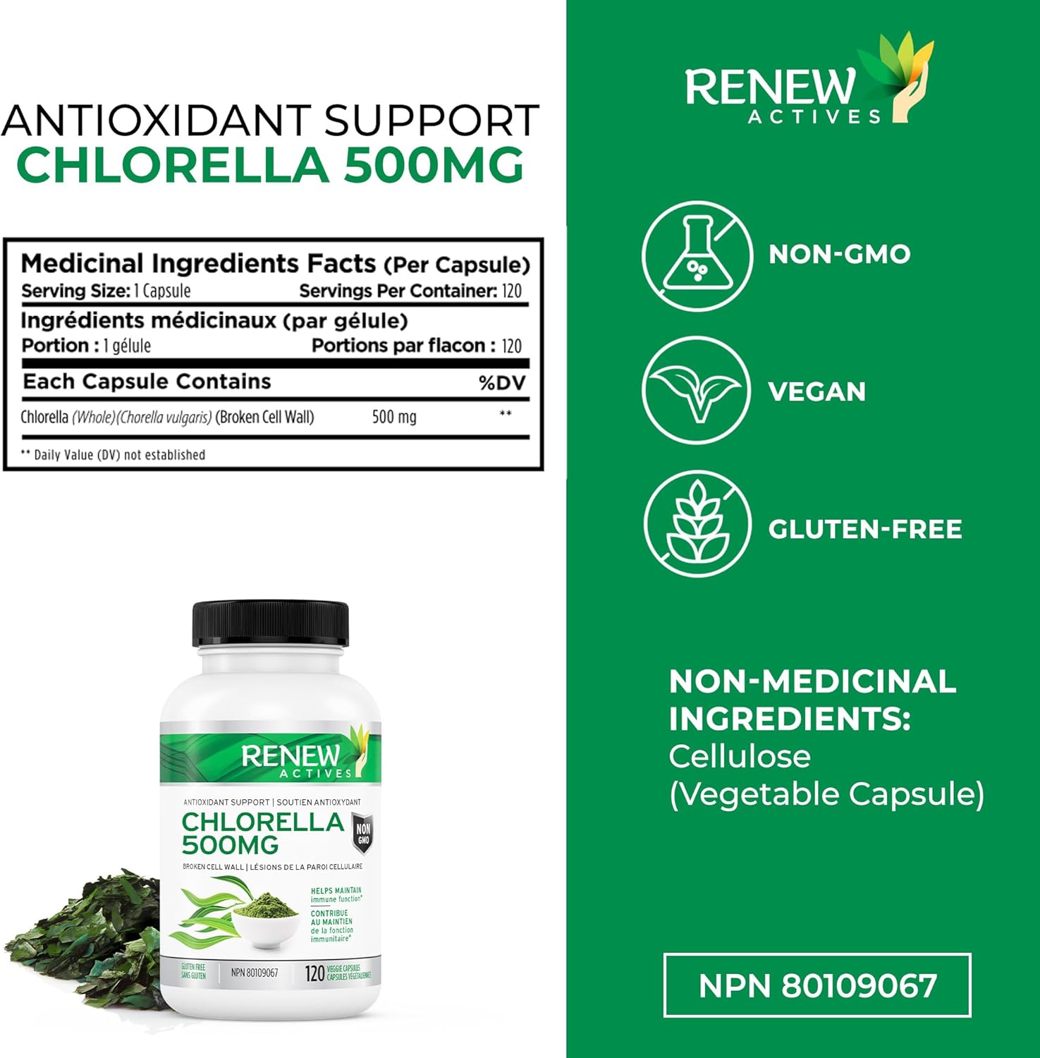 Renew Actives Chlorella Broken Cell Wall Algae 100mg