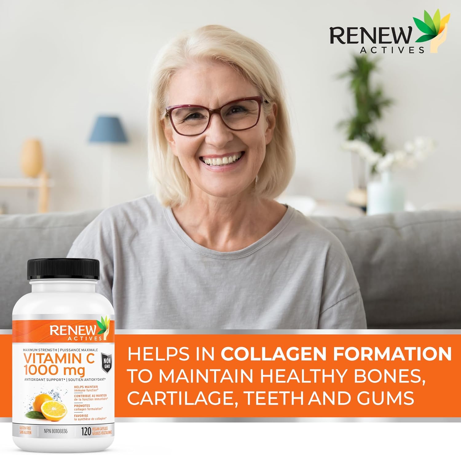 Renew Actives Vitamin C Supplement – High-Strength Vitamin C 1000mg