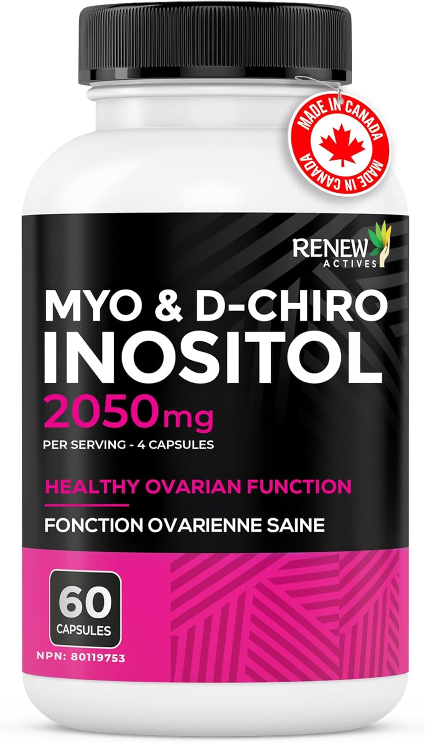 Renew Actives Myo-Inositol & D-Chiro Inositol Capsules 40:1 Ratio for Max Absorption