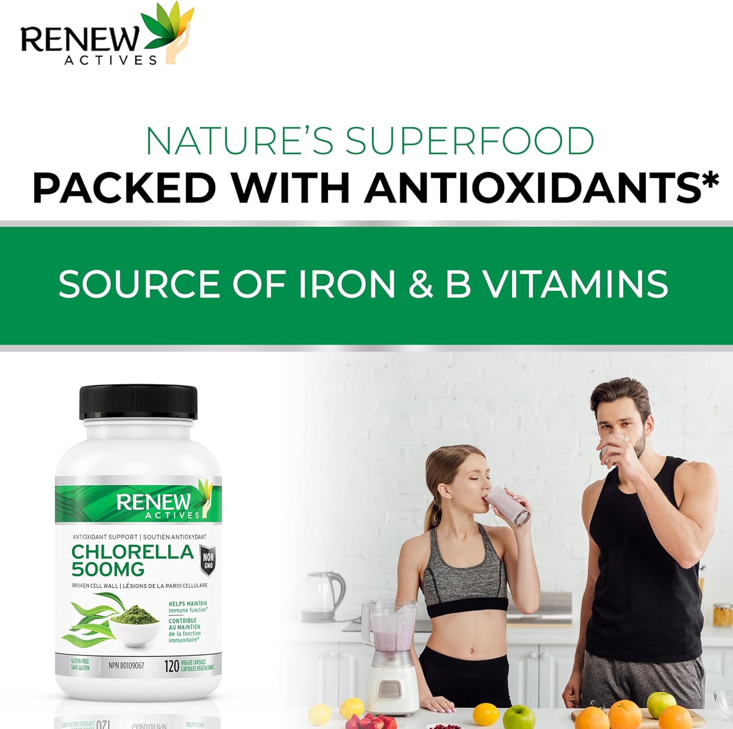 Renew Actives Chlorella Broken Cell Wall Algae 100mg