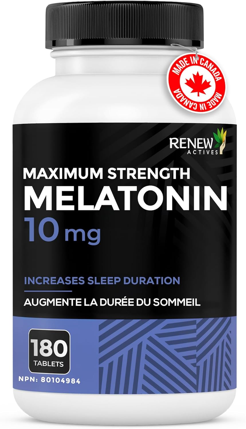 Renew Actives Melatonin 10mg – Sleep Aid Dietary Supplement