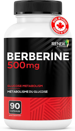Renew Actives High Potency Berberine 500mg - 90 Capsules