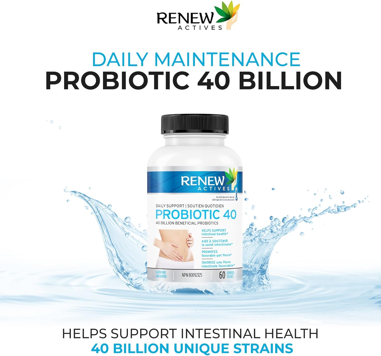 Renew Actives Double Strength Probiotic 40 Billion