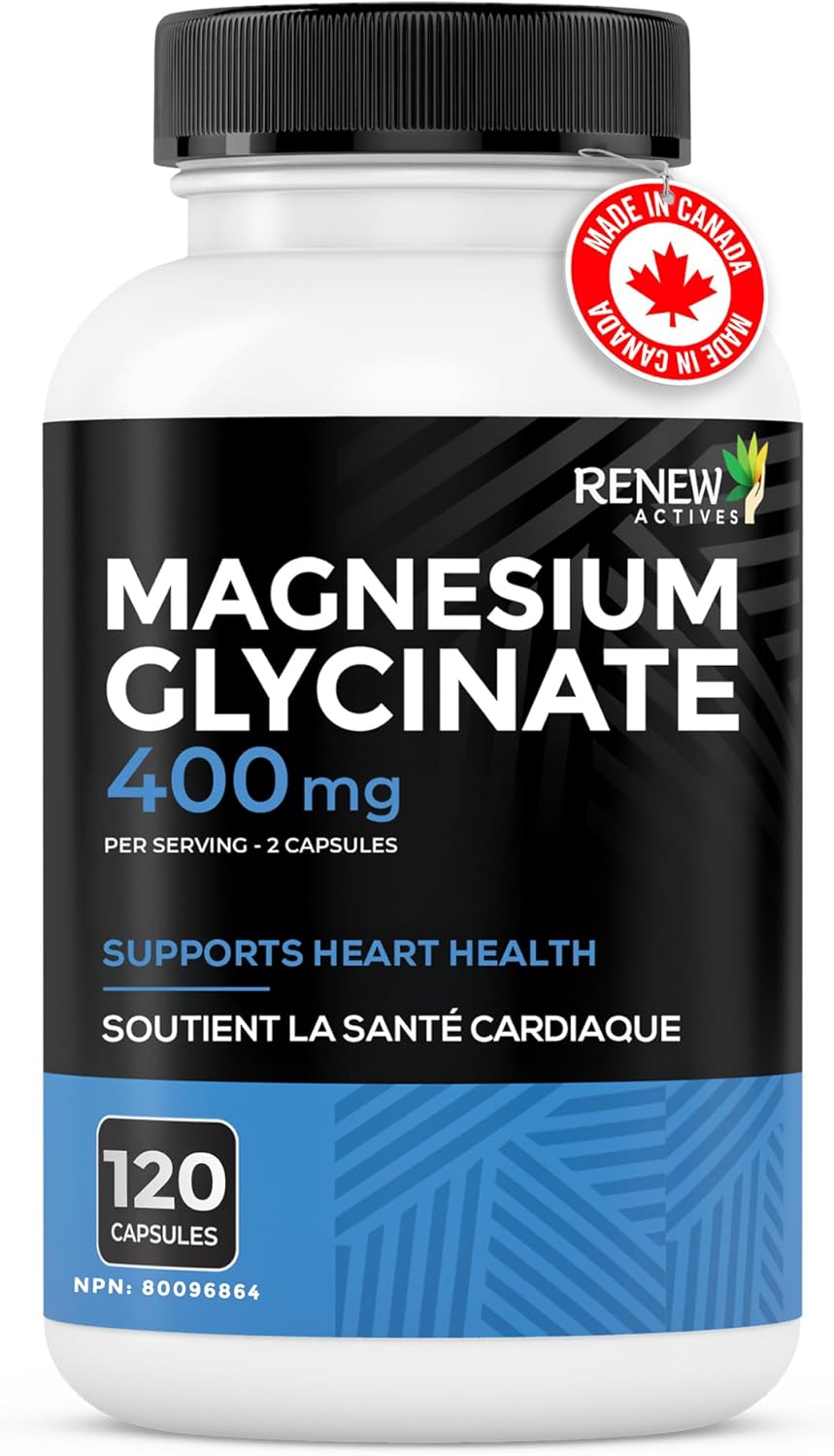 Renew Actives Magnesium Glycinate Supplement 200 mg