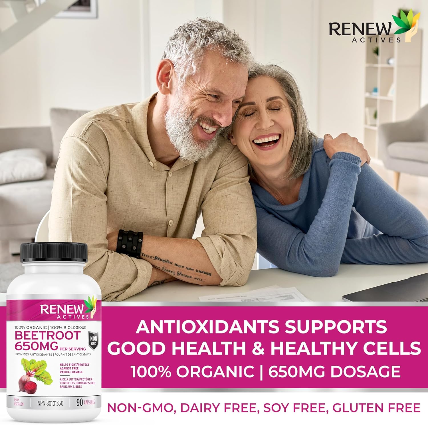 Renew Actives Organic Beetroot Supplement 1300mg