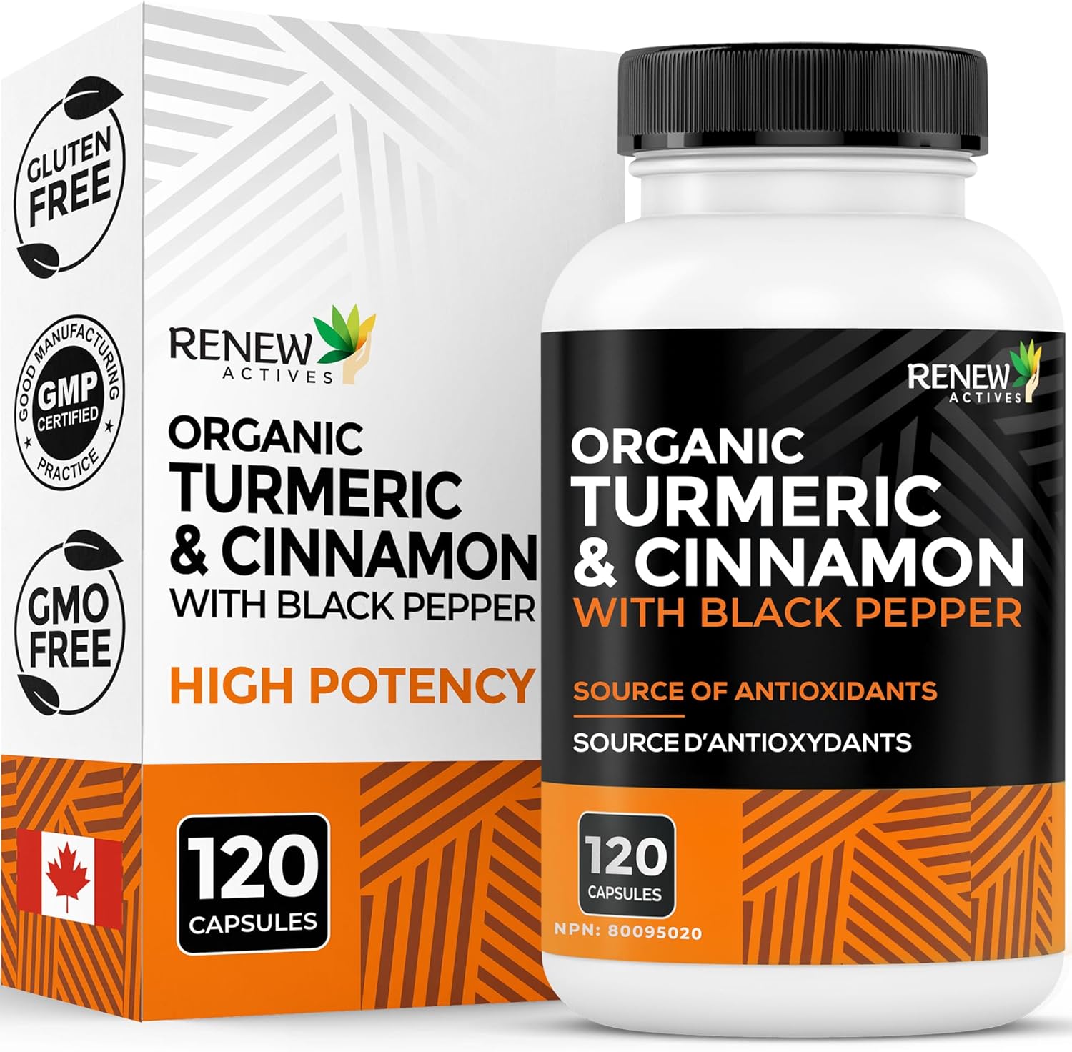 Renew Actives Turmeric Cinnamon Anti Inflammatory Supplement