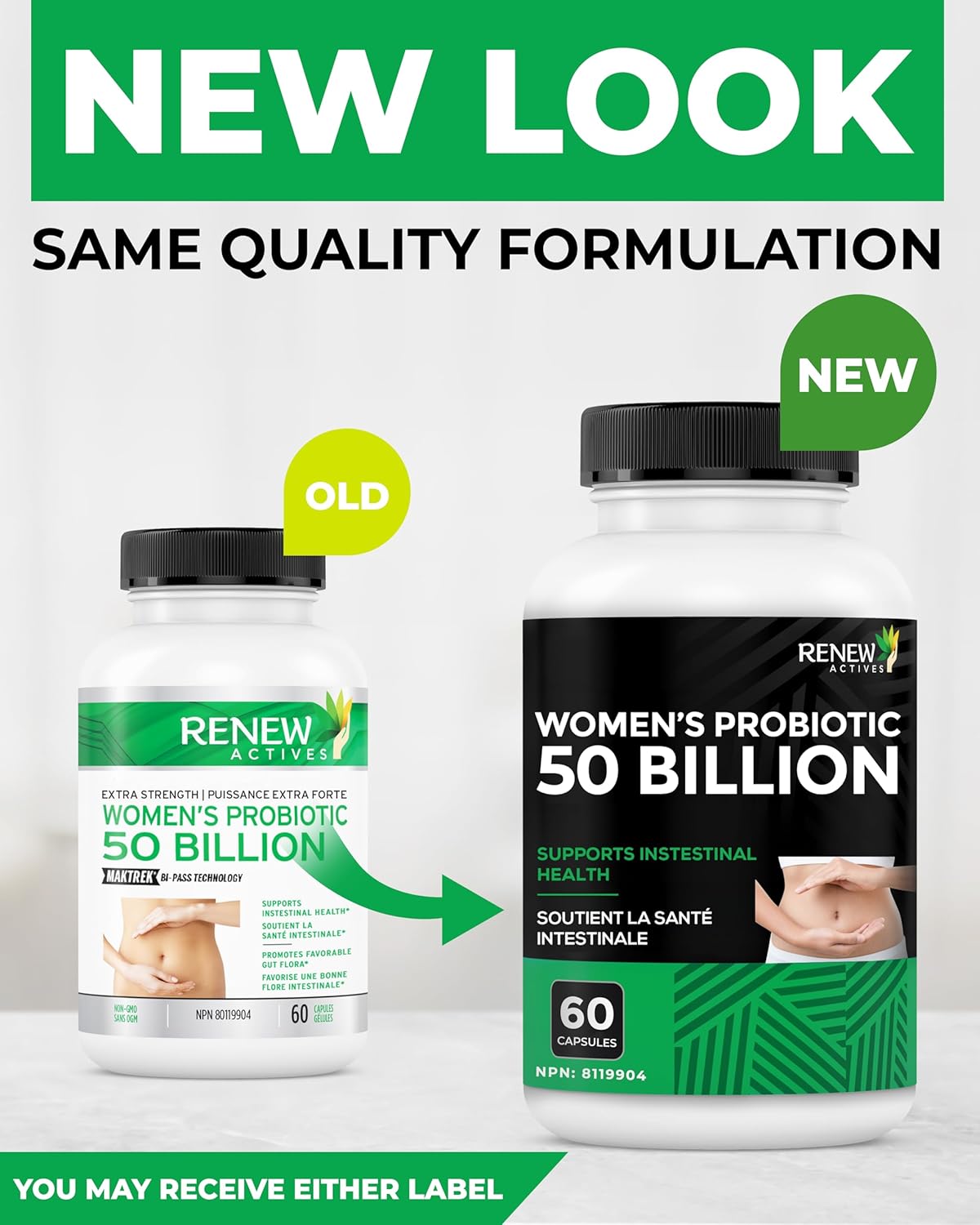 Renew Actives 50 Billion Probiotics for Women with MAKTREK Bi-Pass Technology
