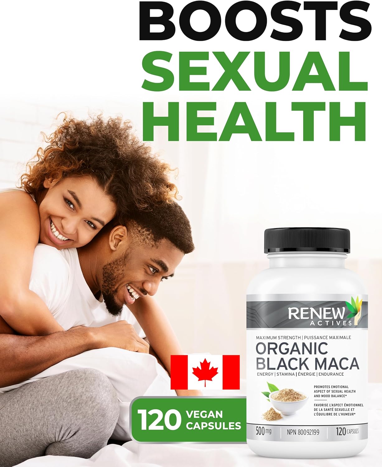 Black MACA Dietary Supplement Pills 1000mg - Gelatinized Peruvian Black Maca Root Powder