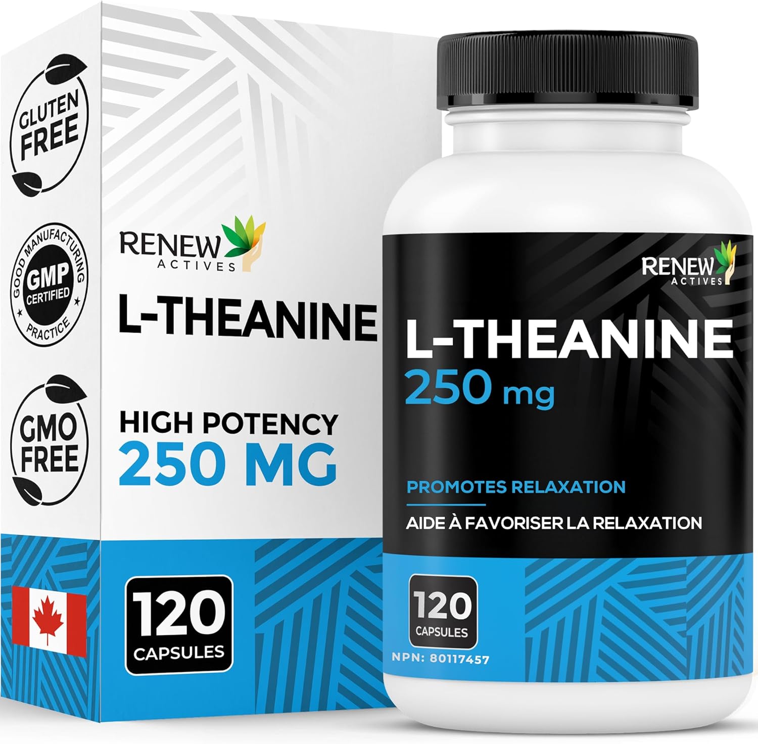 Renews Active L-Theanine Supplement, 250mg