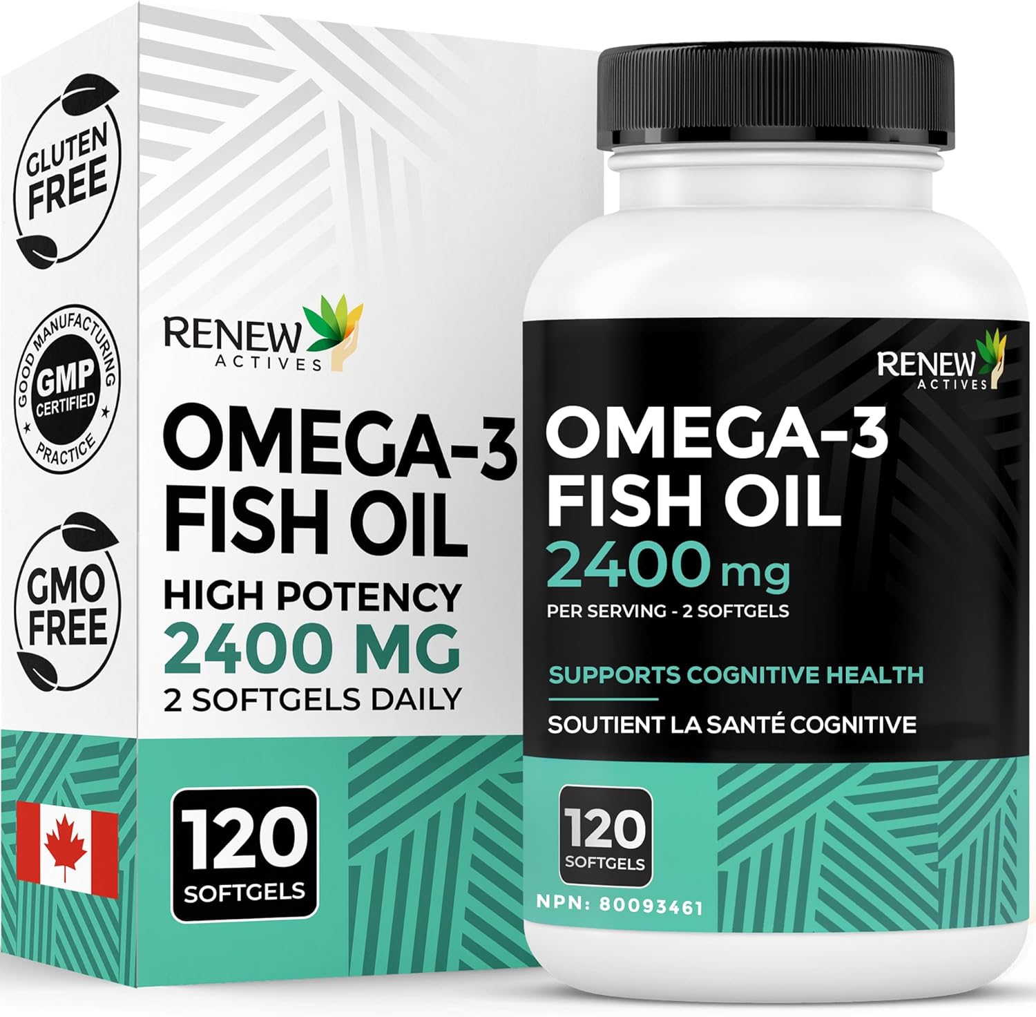 Renew Actives Omega-3 Fish Oil 1200 Mg