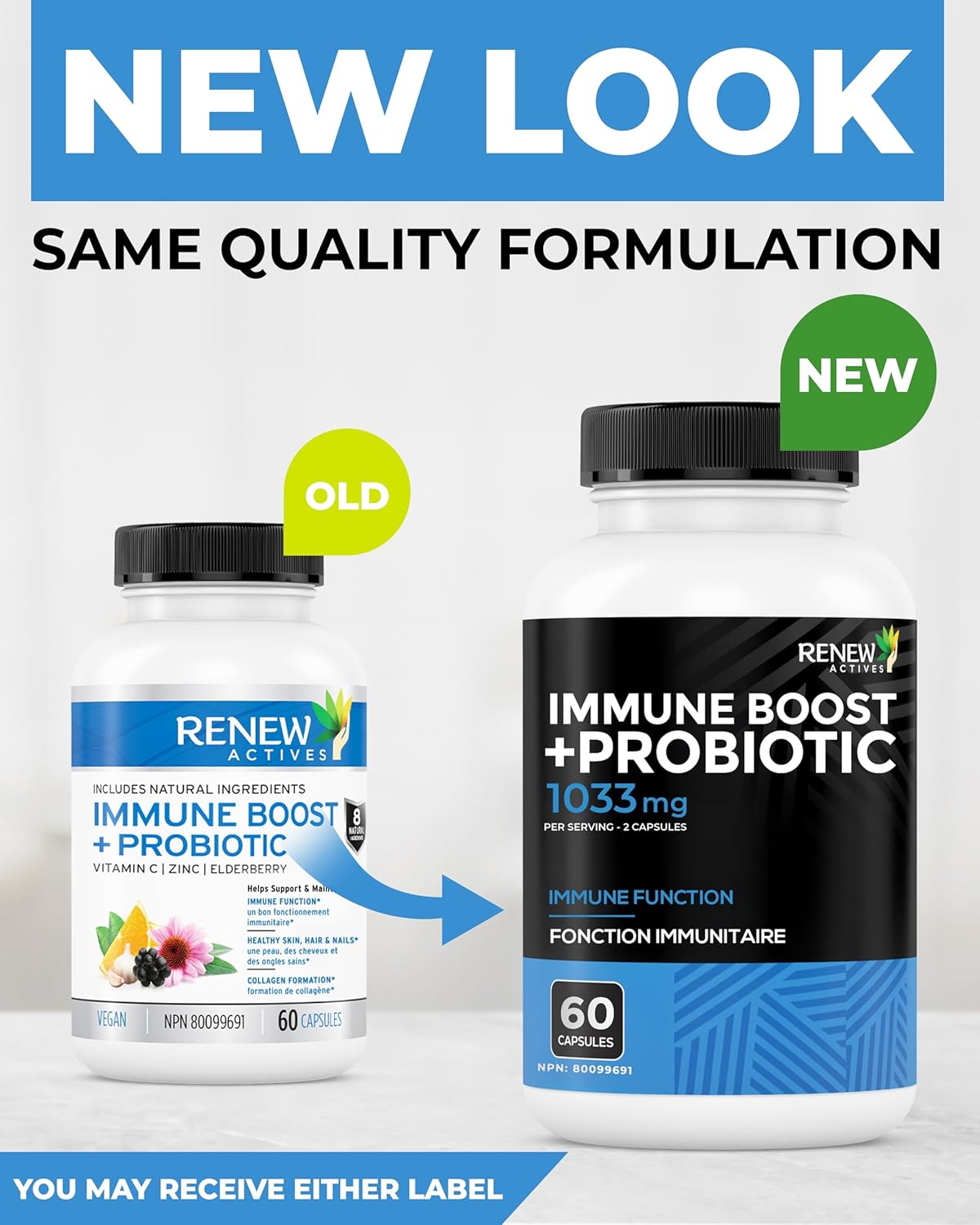 Renew Actives Wellness Support Supplement: Elderberry & Zinc