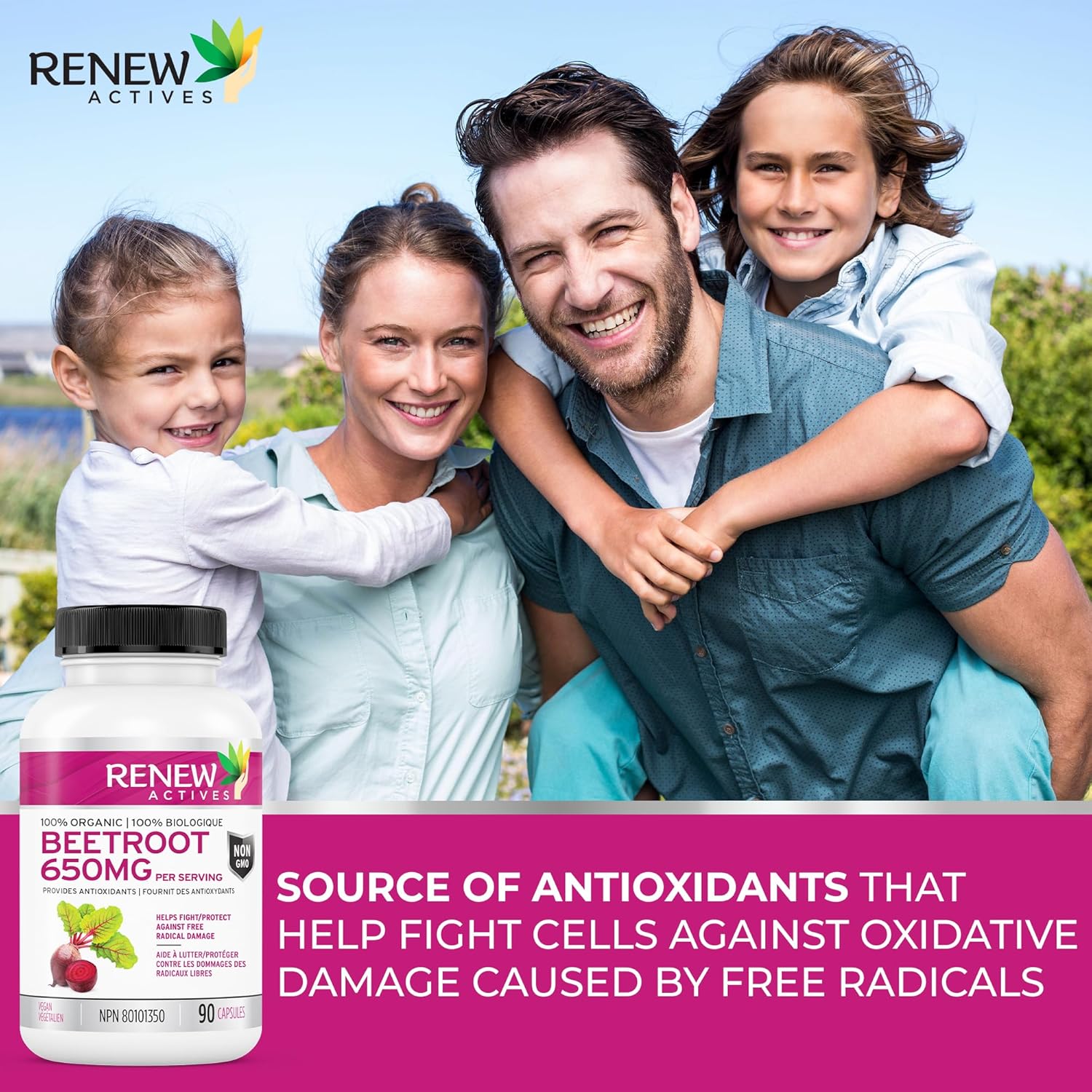 Renew Actives Organic Beetroot Supplement 1300mg