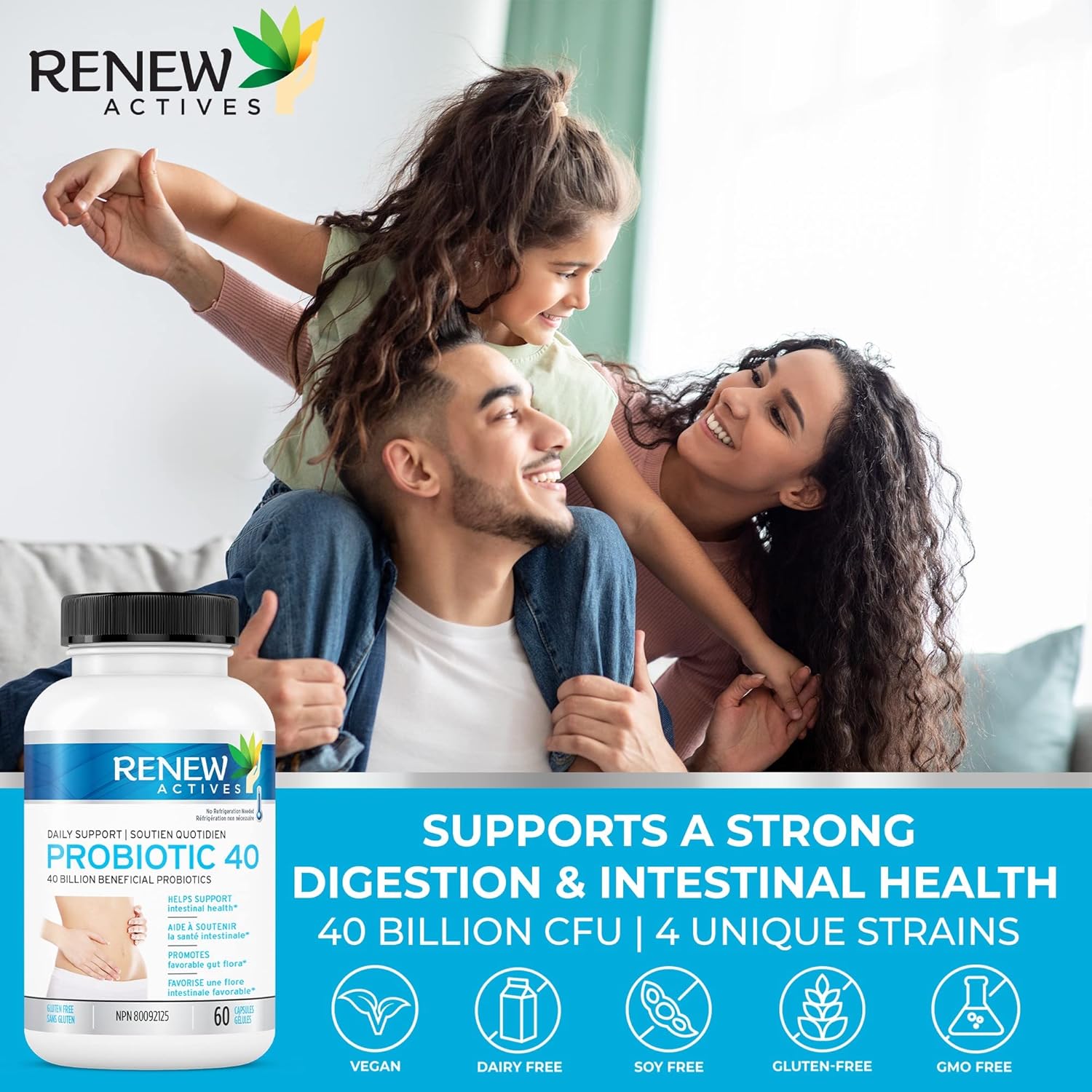 Renew Actives Double Strength Probiotic 40 Billion