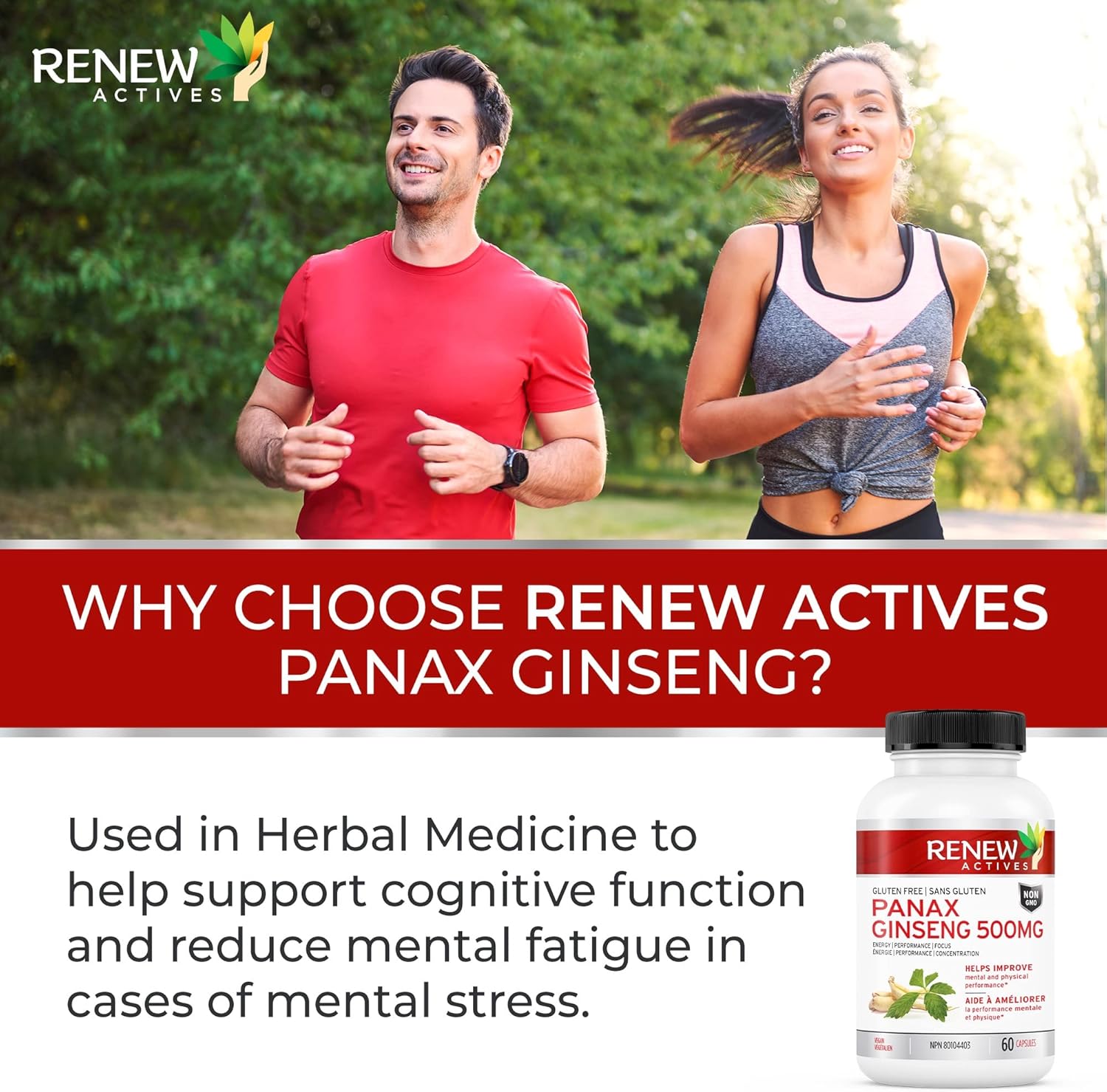 Renew Actives Panax Ginseng 500 mg