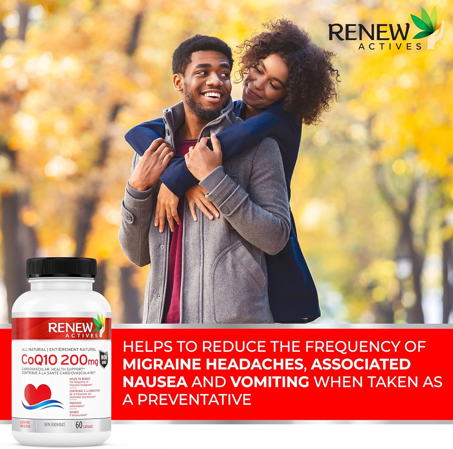 Renew Actives CoQ10 Ubiquinone Supplement: 200 Mg Daily Dose