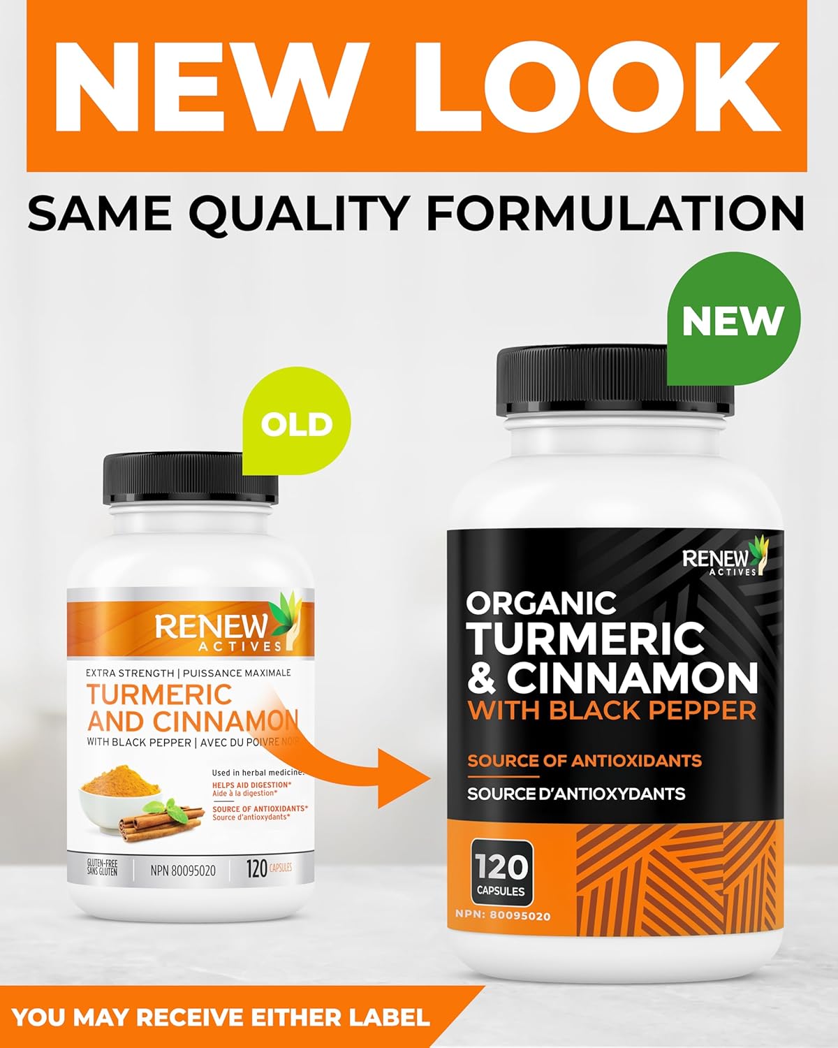 Renew Actives Turmeric Cinnamon Anti Inflammatory Supplement