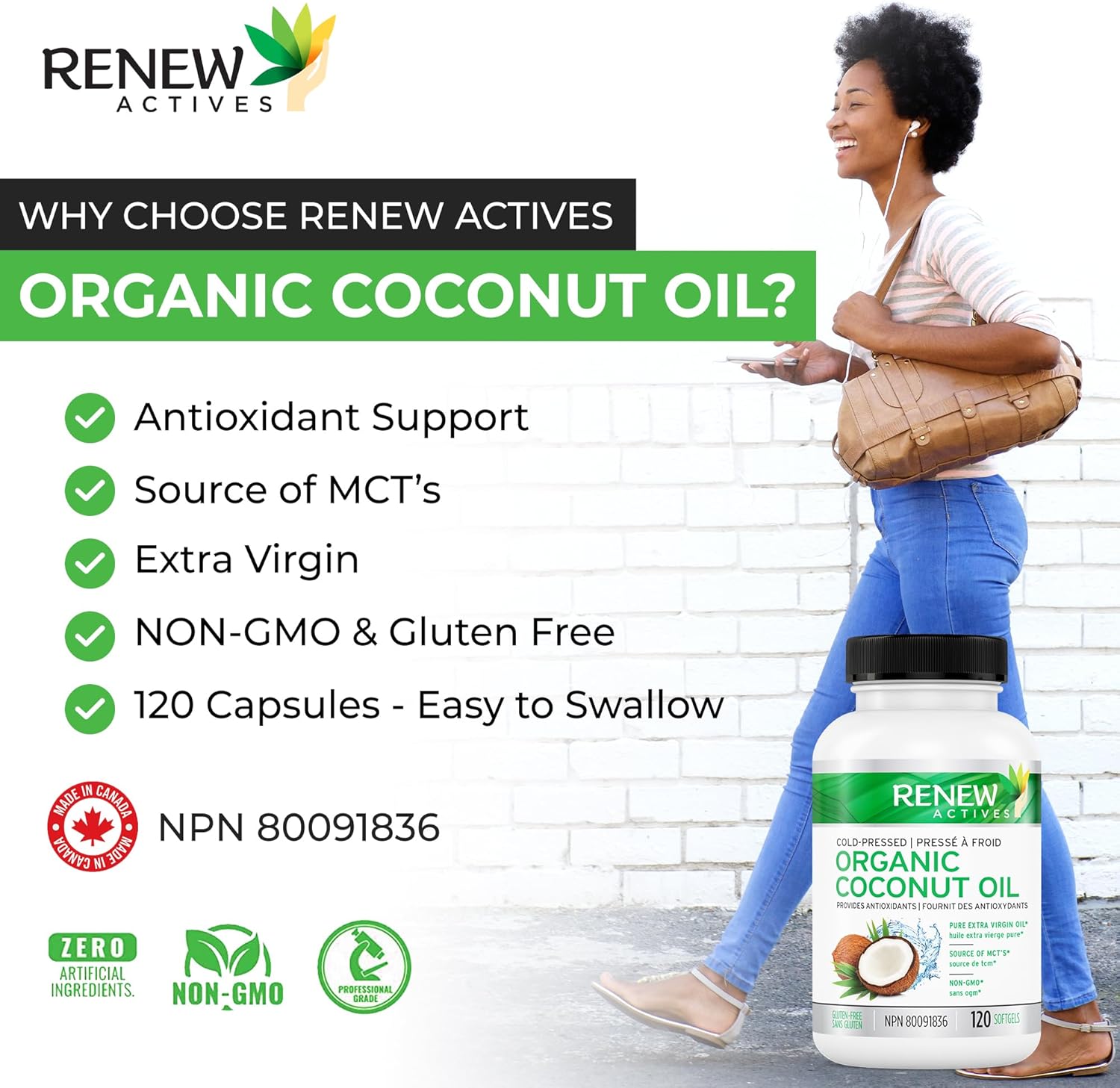 Coconut Oil Capsules for Hair Growth, Radiant Skin & Weight Loss