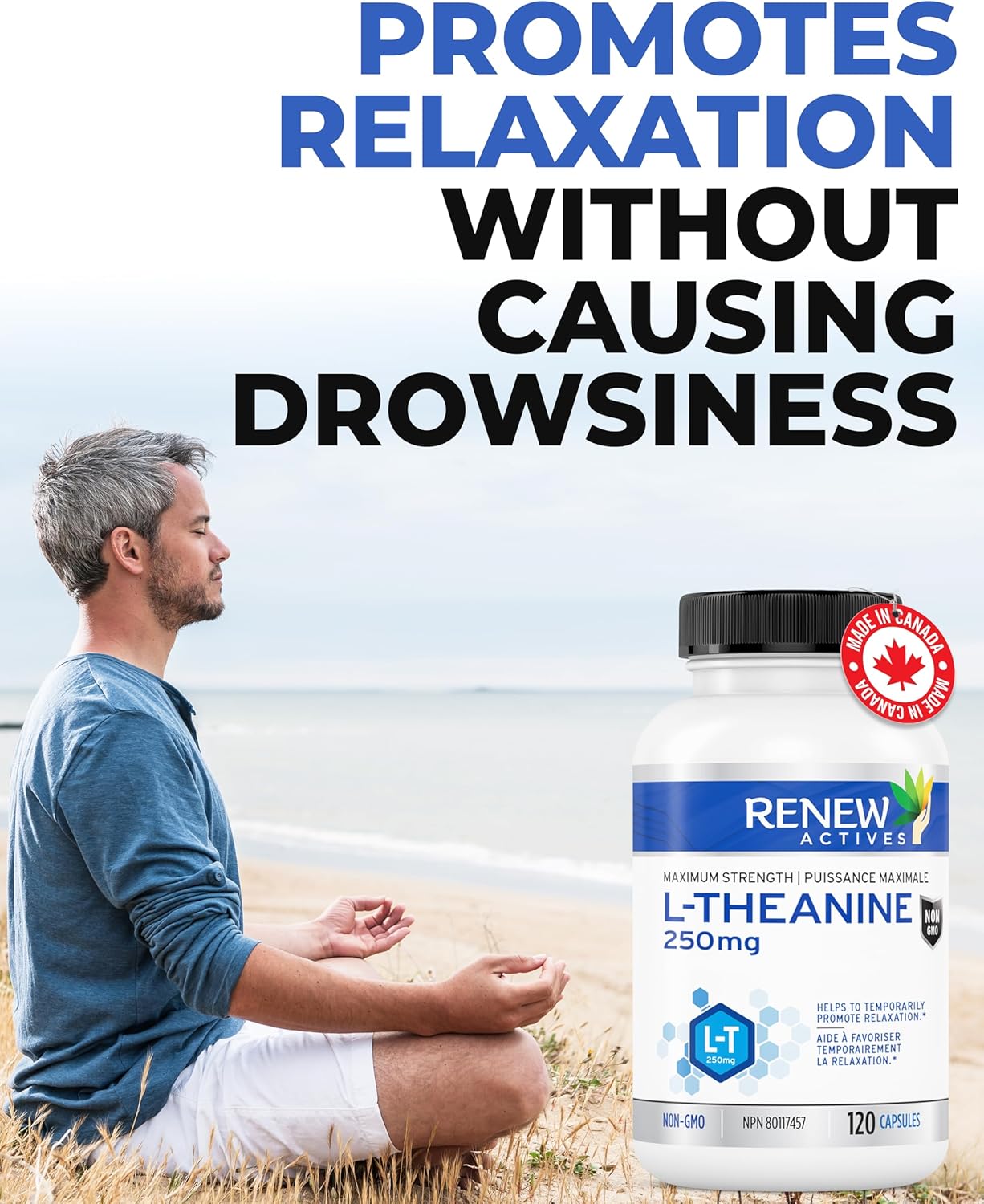Renews Active L-Theanine Supplement, 250mg