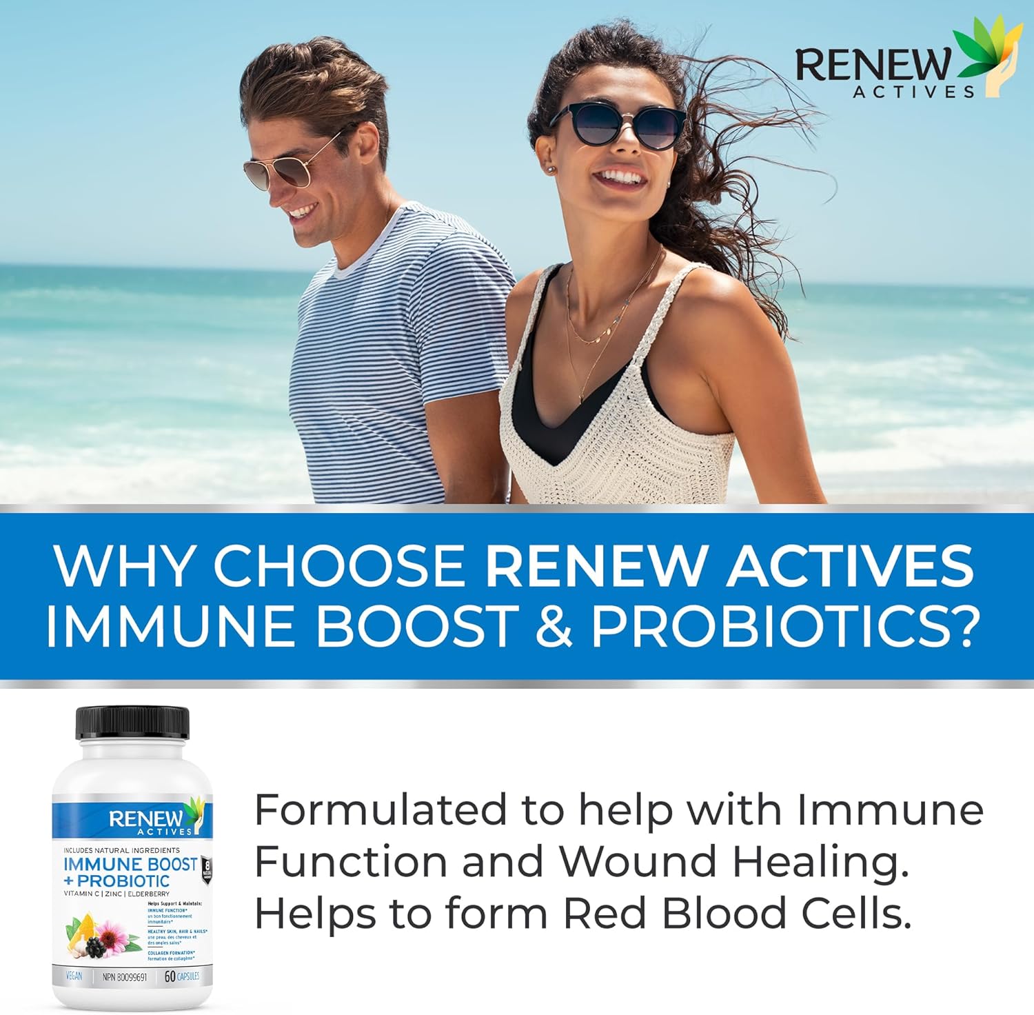 Renew Actives Wellness Support Supplement: Elderberry & Zinc