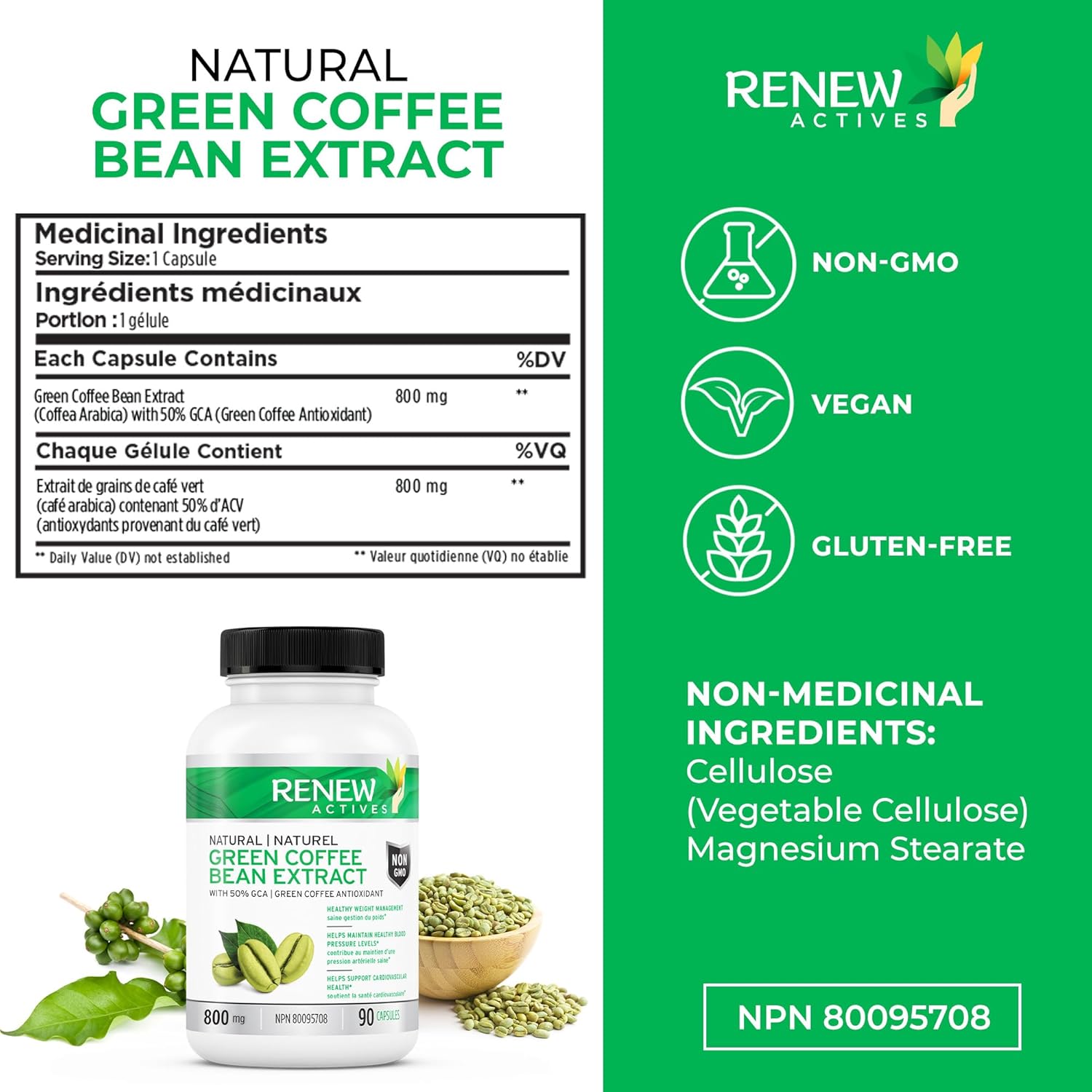 Renew Actives Green Coffee Bean Extract 800mg