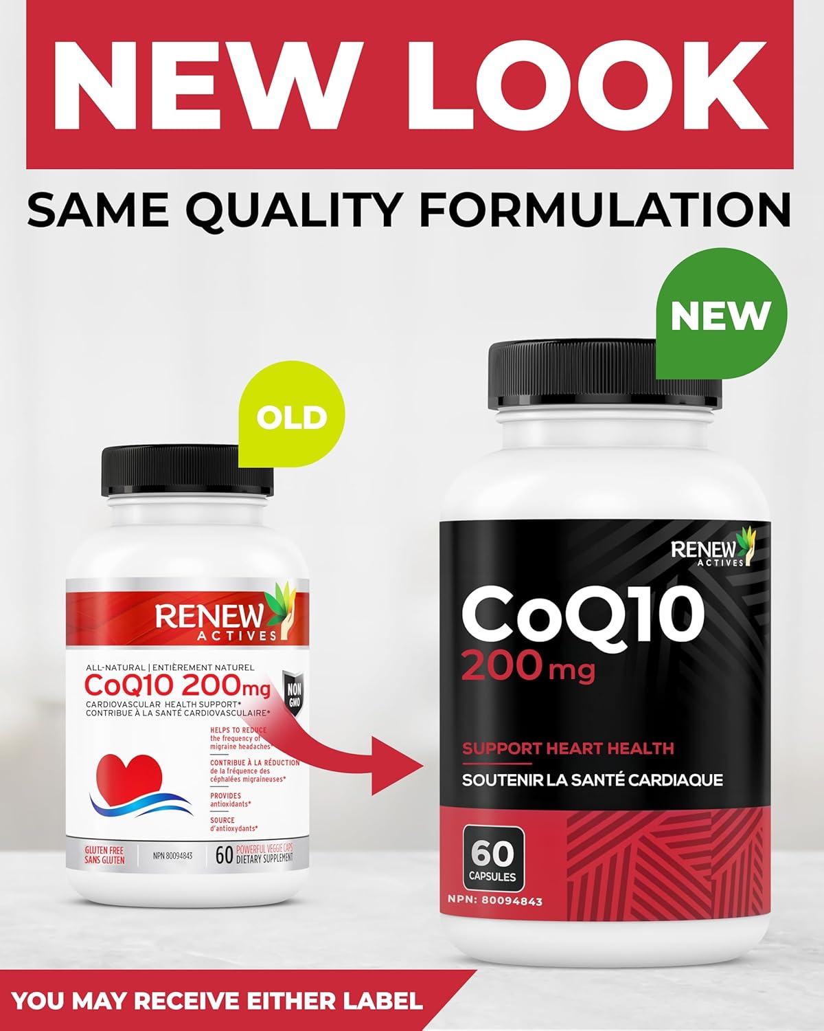 Renew Actives CoQ10 Ubiquinone Supplement: 200 Mg Daily Dose