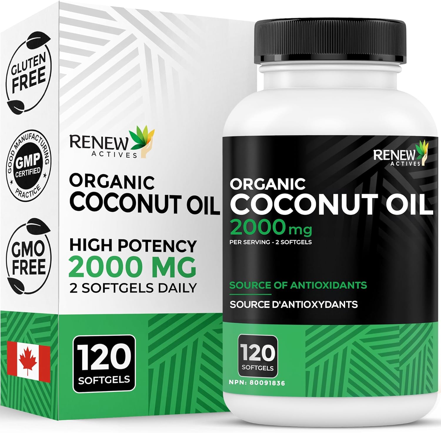 Coconut Oil Capsules for Hair Growth, Radiant Skin & Weight Loss