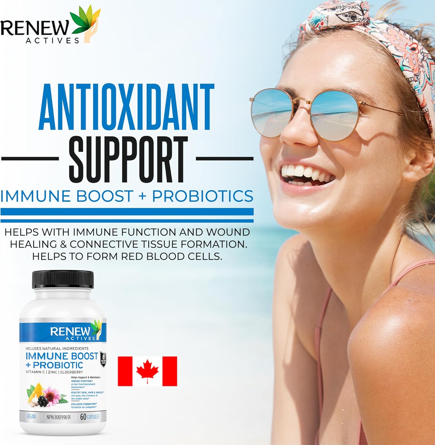 Renew Actives Wellness Support Supplement: Elderberry & Zinc