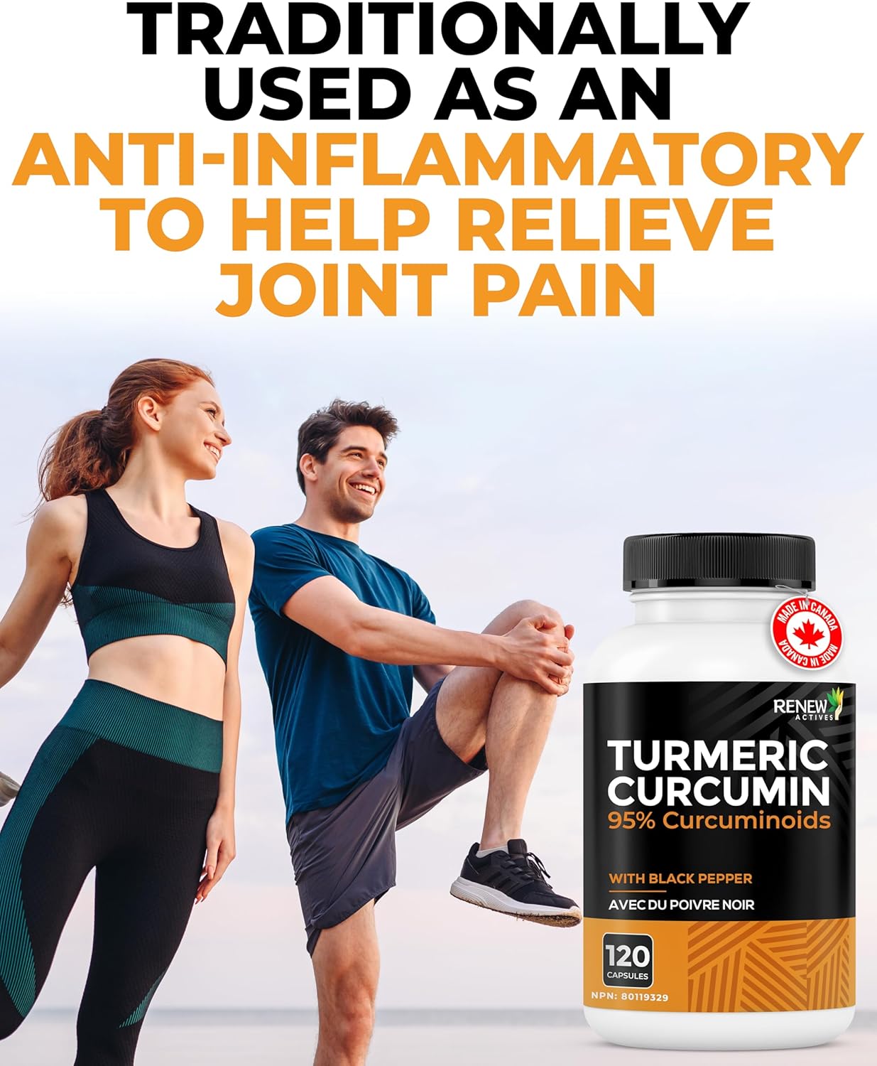 TURMERIC + BLACK PEPPER Capsules - Turmeric Curcumin w Bioperine