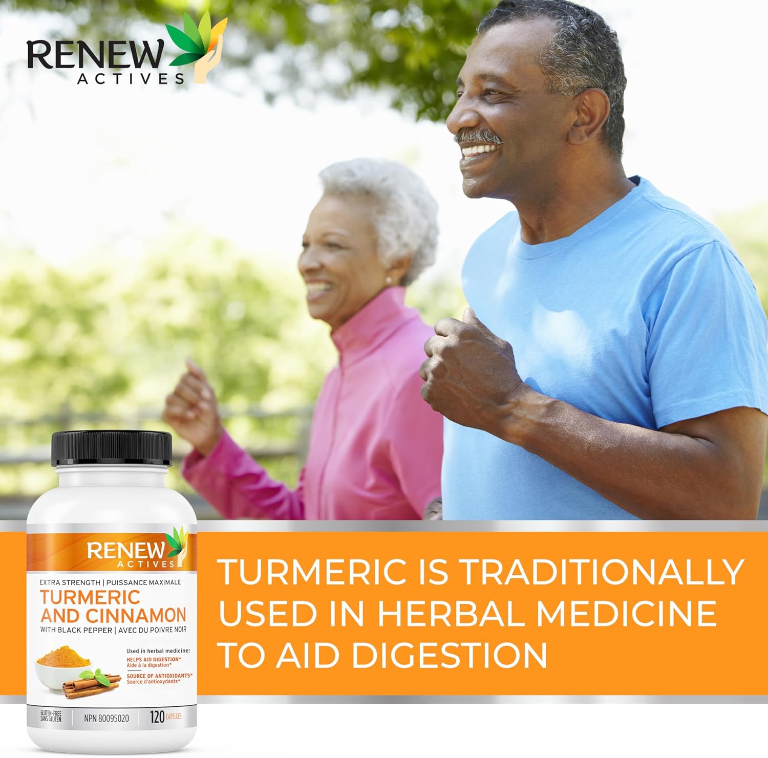 Renew Actives Turmeric Cinnamon Anti Inflammatory Supplement