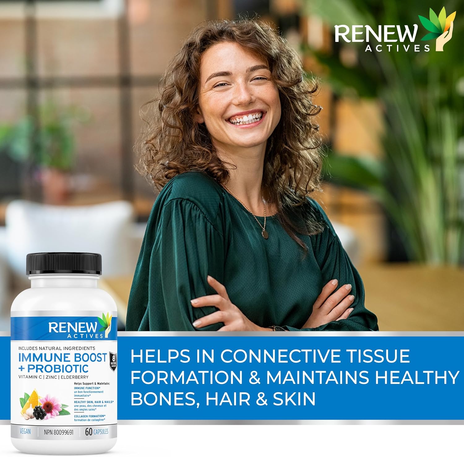 Renew Actives Wellness Support Supplement: Elderberry & Zinc