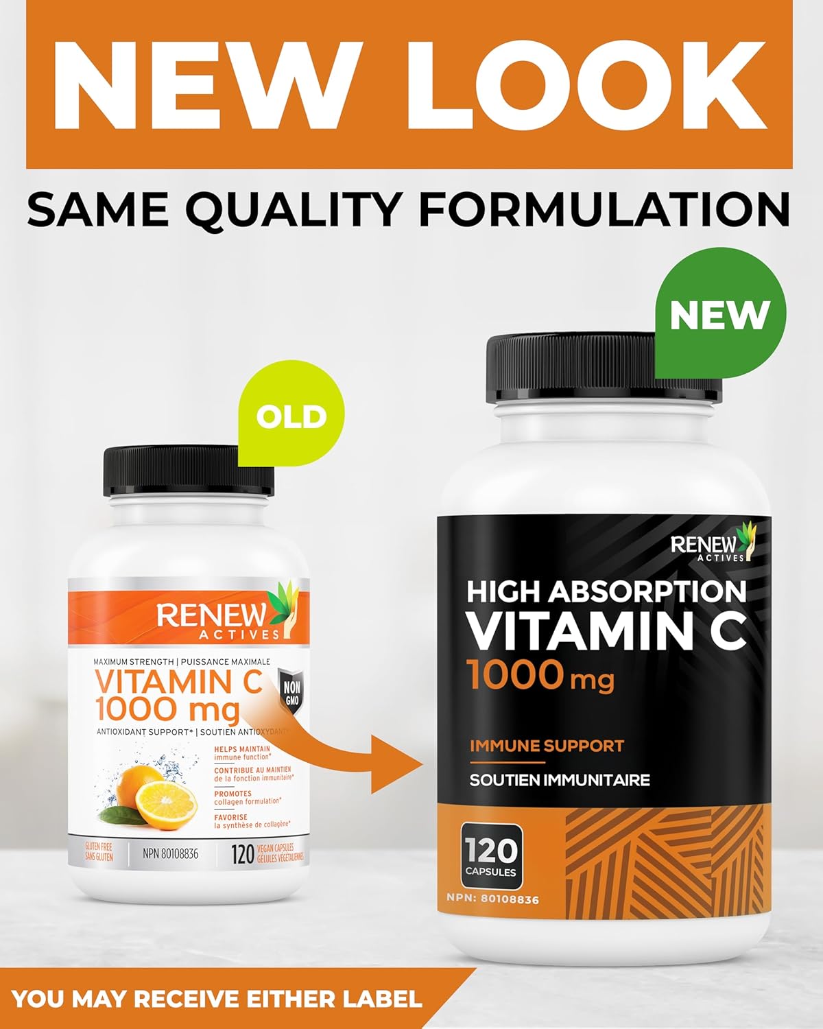 Renew Actives Vitamin C Supplement – High-Strength Vitamin C 1000mg
