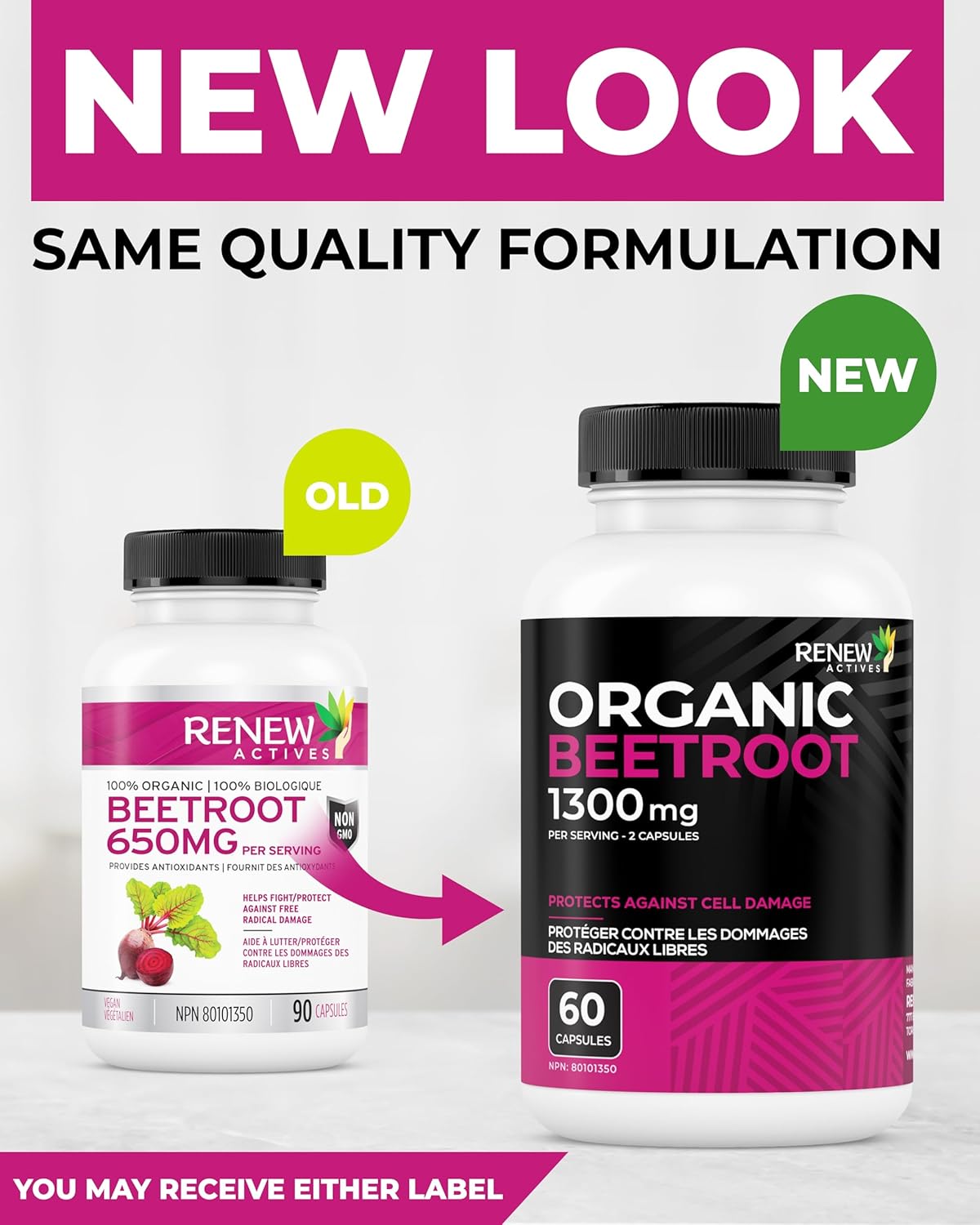 Renew Actives Organic Beetroot Supplement 1300mg