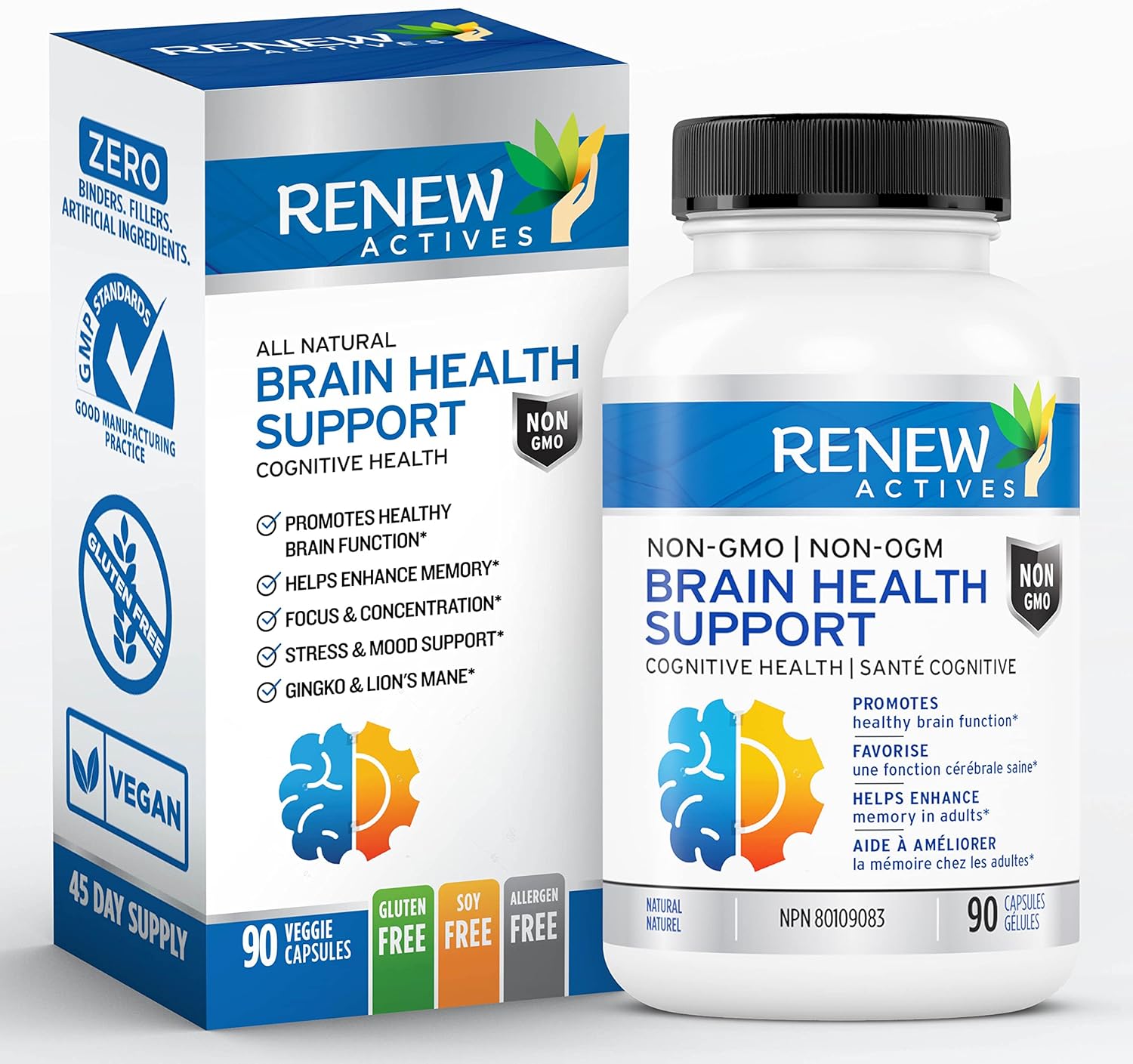 Renew Actives Natural Brain Health Support – 90 Capsules