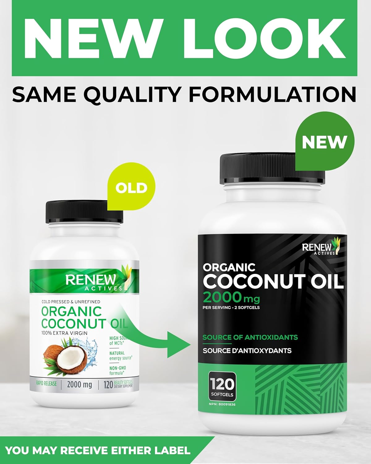 Coconut Oil Capsules for Hair Growth, Radiant Skin & Weight Loss