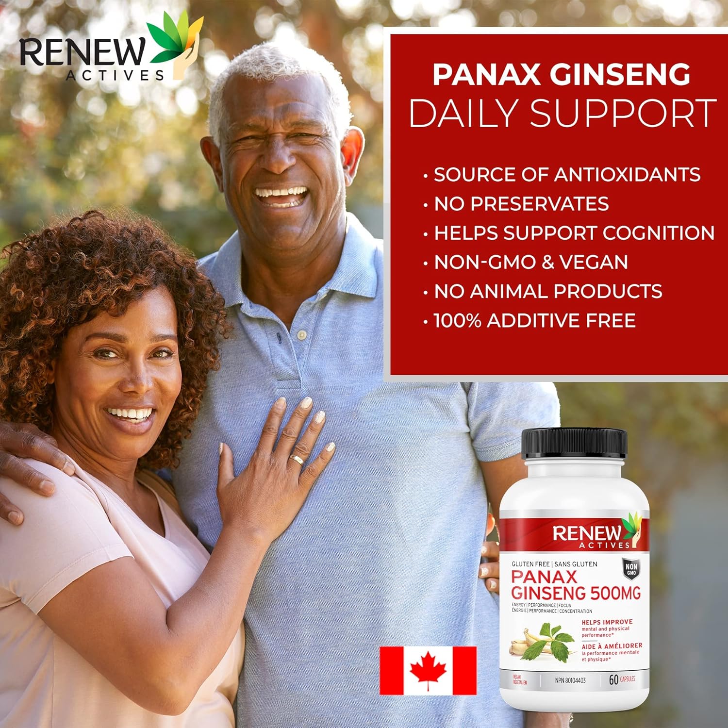 Renew Actives Panax Ginseng 500 mg