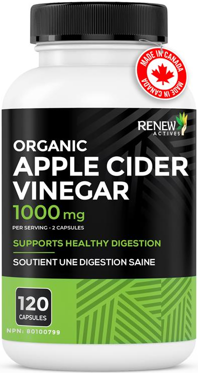 Renew Actives Apple Cider Vinegar 500mg + 10mg Cayenne Pepper
