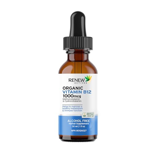 Renew Actives Premium B12 Liquid - Vegan Liquid Extract Supplement, 30ml