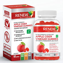 Load image into Gallery viewer, Renew Actives Apple Cider Vinegar Gummies, 500mg with Beetroot &amp; Pomegranate for an Antioxidant Boost
